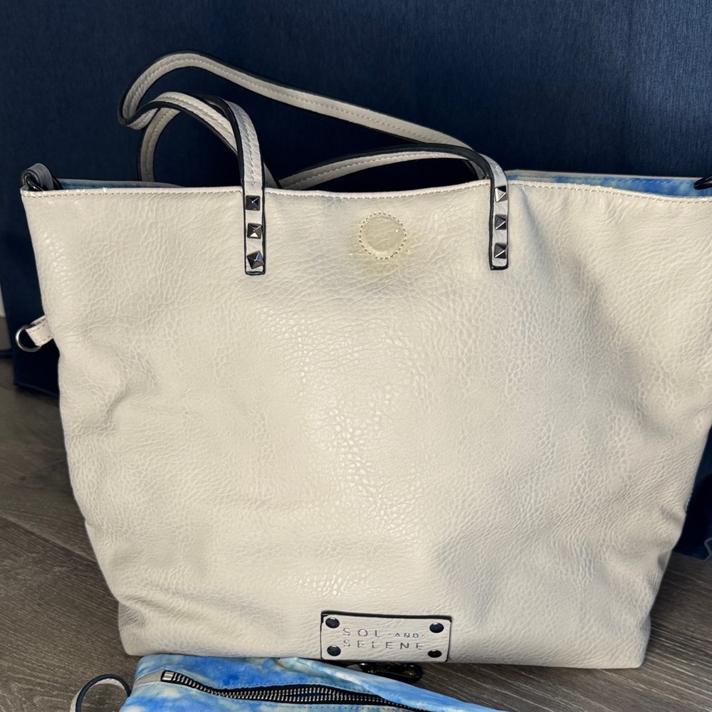 Sol and Selene Elegant Cream Tote SL